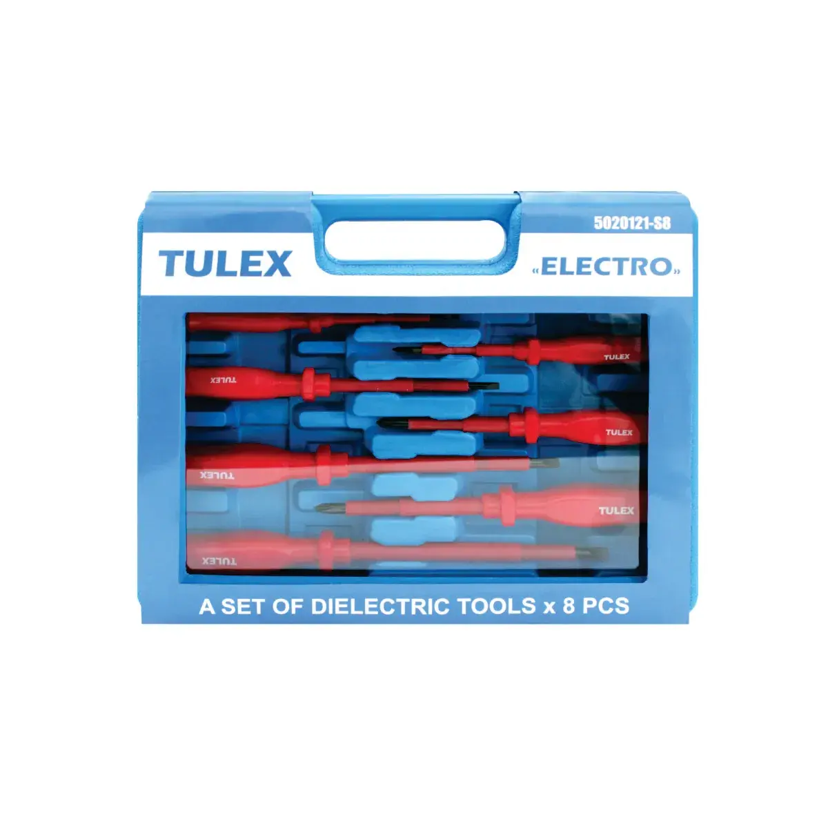 набор TULEX "ELECTRO" Отвертки диэлектрические до 1000В, тестер 100-250В,Cr-V
